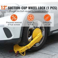 Wheel Lock Clamp, 1 Pack Trailer Wheel Lock, Heavy-Duty Anti Theft Tire Lock, Adjustable Tire Boot Lock Tire Claw, Trailer Wheel Locks for RV Trailers, Cars, Trucks, SUVs