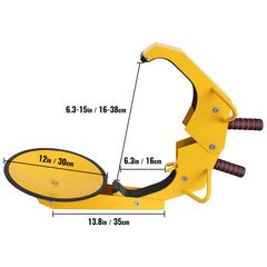 Wheel Lock Clamp, 1 Pack Trailer Wheel Lock, Heavy-Duty Anti Theft Tire Lock, Adjustable Tire Boot Lock Tire Claw, Trailer Wheel Locks for RV Trailers, Cars, Trucks, SUVs