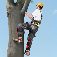 Tree Climbing Spikes Set, Height-Adjustable Tree Climbing Gear with Straps & Spike Protectors, 159 kg Load Capacity, Durable Aluminum Climb Spurs Arborist Equipment for Fruit Picking Hunting