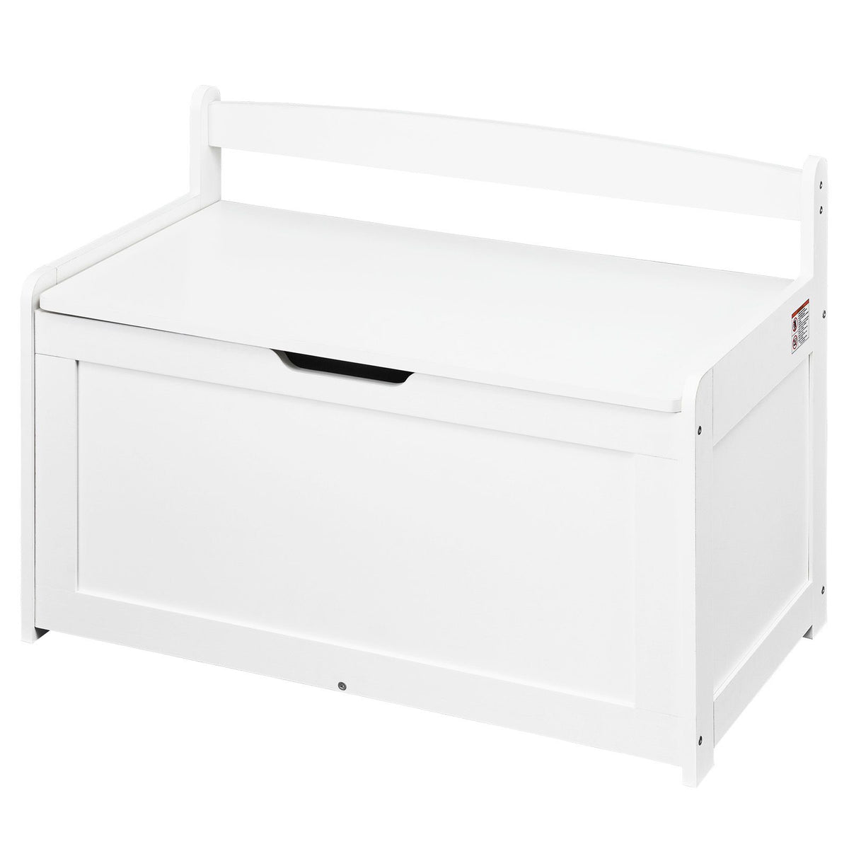 Kids Toy Storage Bench Wooden Toy Box Chest 32.68 x 17.91 x 24.02" White