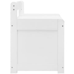 Kids Toy Storage Bench Wooden Toy Box Chest 32.68 x 17.91 x 24.02" White