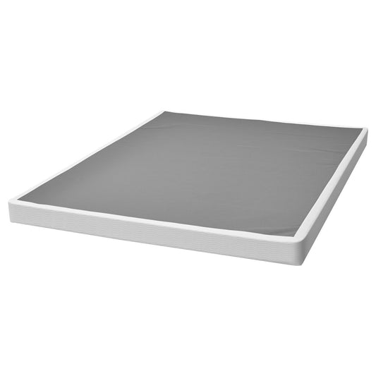 Box Spring, Queen Size Bed Frame with Washable Fabric Cloth, Heavy Duty Metal Frame for Queen Bed, 102 mm Mattress Foundation, 1587.57 kg Max Weight Capacity, Easy Assembly, 2010 x 1510 x 102 mm