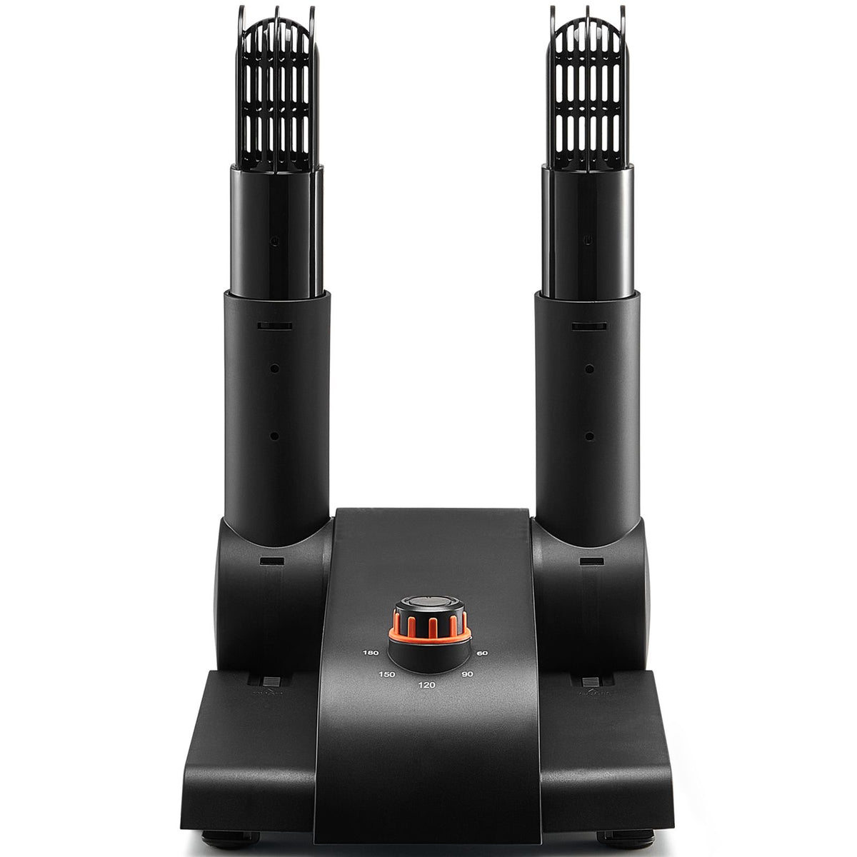 Foldable 2-Tube Shoe Dryer Boot Dryer with Heat Blower Black & Orange