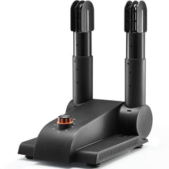 Foldable 2-Tube Shoe Dryer Boot Dryer with Heat Blower Black & Orange