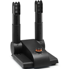 Foldable 2-Tube Shoe Dryer Boot Dryer with Heat Blower Black & Orange