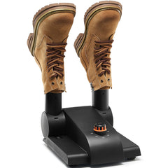 Foldable 2-Tube Shoe Dryer Boot Dryer with Heat Blower Black & Orange