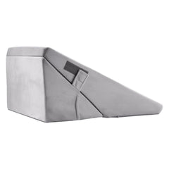 Bed Wedge Pillow for Sleeping, Adjustable Orthopedic Bed Wedge, 25D High-Density Foam Filling & Soft Washable Cover, Post Surgery Pillow for Acid Reflux, Back Pain, Snoring Relief, Light Grey