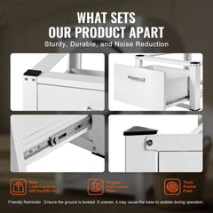 Laundry Pedestal 686mmmW x 366mmH, Washer And Dryer Base Stand Platform Universal Fit 299kg Capacity, Heavy Duty Multi-Functional Base for Washing Machine with Drawer & Rich Accessories