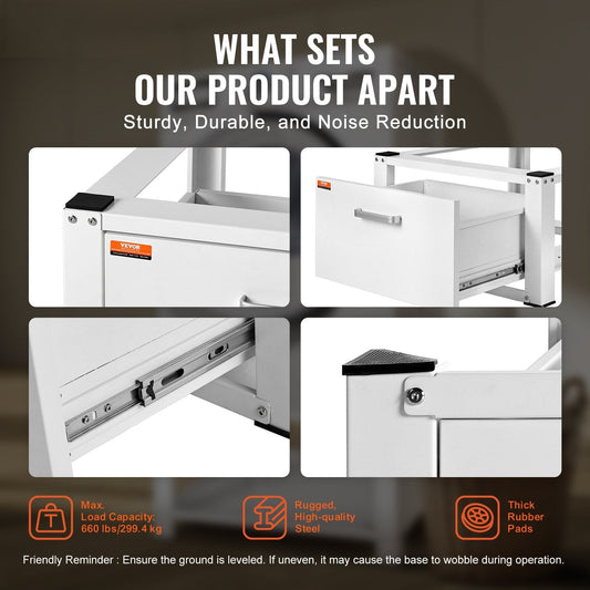 Laundry Pedestal 686mmmW x 366mmH, Washer And Dryer Base Stand Platform Universal Fit 299kg Capacity, Heavy Duty Multi-Functional Base for Washing Machine with Drawer & Rich Accessories