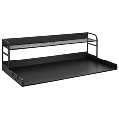 Washer Dryer Countertop with Shelf 54"x27" Wooden Washer Dryer Cover Black