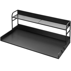 Washer Dryer Countertop with Shelf 54"x27" Wooden Washer Dryer Cover Black