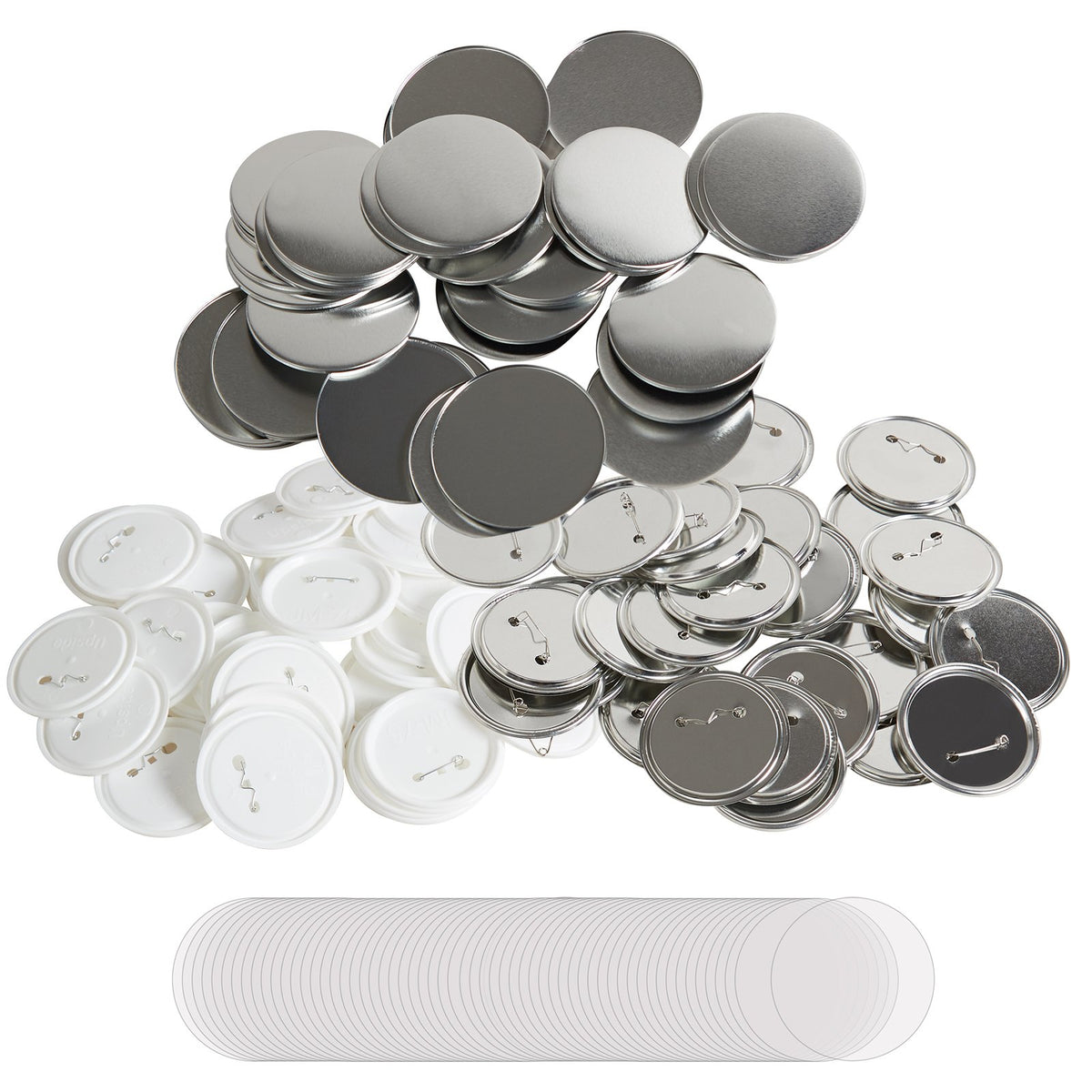2.25" 58mm Button Badge Parts Supplies for Button Maker Machine 500 Sets