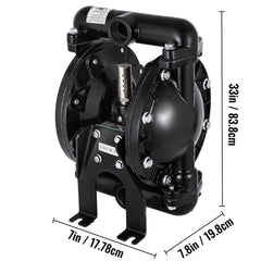 Air-Operated Double Diaphragm Pump 24 GPM 1 Inch Inlet And Outlet