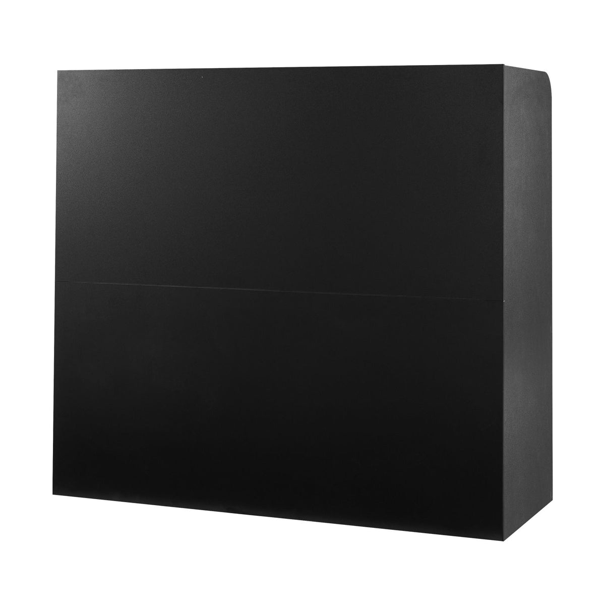 Reception Desk, 1200 x 480 x 1100 mm Rectangular Front Counter Table, Office Reception Counter with Lockable Drawer and Storage Cabinet, for Checkout, Lobby, Beauty Salon and Office, Black