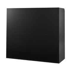 Reception Desk, 1200 x 480 x 1100 mm Rectangular Front Counter Table, Office Reception Counter with Lockable Drawer and Storage Cabinet, for Checkout, Lobby, Beauty Salon and Office, Black