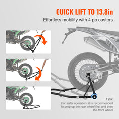 Motorcycle Bike Stand Rear 850 LBS Forklift Spoolift Paddock Swingarm Lift