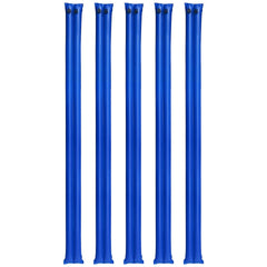 Pool Cover Water Bags, 5 Packs 2560 mm, Double Chamber Pool Cover Water Tubes, 0.4mm Thick PVC Bags Weights with Leakproof Screw Cap, for Inground Swimming-Pool Covers Winter Closing, Blue