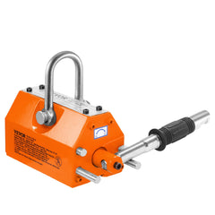Magnetic Lifter, 300 kg Pulling Capacity, 2.5 Safety Factor, Neodymium & Steel, Lifting Magnet with Release, Permanent Lift Magnets, Heavy Duty Magnet for Hoist, Shop Crane, Block, Board