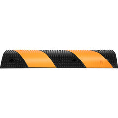 Rubber Speed Bump, 2 Pack 2 Channel Speed Bump Hump, 42\" Long Modular Speed Bump Rated 22000 LBS Load Capacity, 40.2 x 11.8 x 2.4 inch Garage Speed Bump for Asphalt Concrete Gravel Driveway