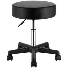 Rolling Stools with Wheels, 400 LBS Weight Capacity Adjustable Height Stool with Ultra-Thick Seat Cushion, Swivel Stools Chair for Salon, Bar, Home, Office, Tatoo, Medical, Massage, Black