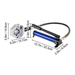 Separable Hydraulic Hose Crimper 7 Dies With Aluminum Pump A/C Air Condtioning Handheld Crimping Set