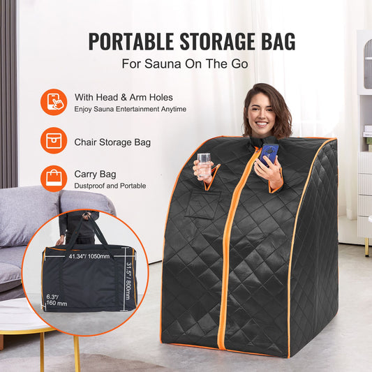 Sauna Tent Far Infrared 1050W Personal Home Spa Loss Weight Detox Therapy