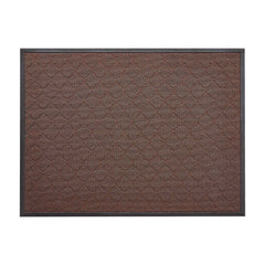 Front Door Mat, 1194 x 889 mm Commercial Floor Mat for Indoor and Outdoor, Modern Stylish Carpet with TPE Backing, Heavy Duty Washable Entry Industrial Rug for Hallway, Balcony, Garage, Brown