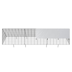 Chicken Tunnels, 300 x 71 x 61.5cm (LxWxH) Chicken Tunnels for Yard, Portable Chicken Tunnels for Outside Easy Installation, Chicken Coop Run, Suitable for Chickens, Ducks, Rabbits
