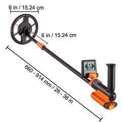 Metal Detector for Kids, 150mm, Waterproof Search Coil with LCD Display, Adjustable 660.4-914.4 mm Gold Detector, Lightweight Carbon Fiber Stem for Junior & Youth Detecting Gold Coin Treasure