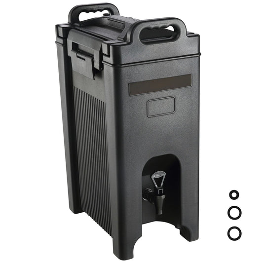 Insulated Beverage Dispenser, 18.9 L, Food-grade LDPE Hot and Cold Beverage Server, Thermal Drink Dispenser Cooler with 23 mm PU Layer Two-Stage Faucet Handle, for Restaurant Drink Shop