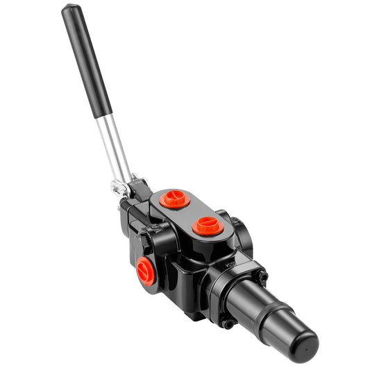 Hydraulic Log Splitter Valve 1 Spool, 25 GPM Hydraulic Directional Control Valve, 3626PSI Hydraulic Loader Valve, Hydraulic Joystick Control Valve for Small Tractors, Loaders, Log Splitter