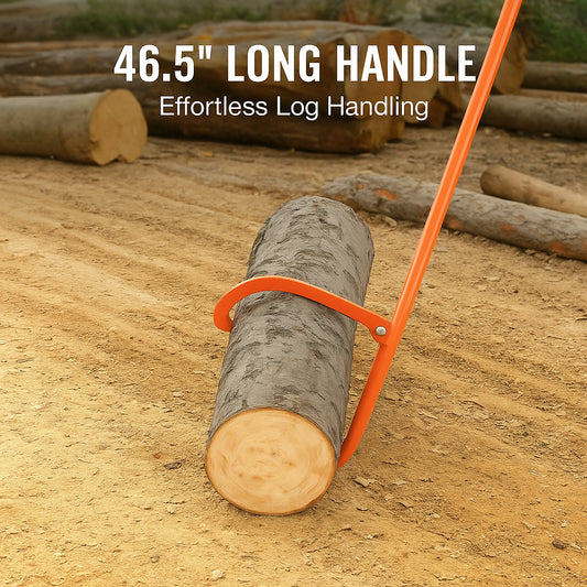 Cant Hook Tool, 46.5 in, Heavy Duty Steel Log Roller, Log Lifter Timber Jack 32" Dia Logs, Forestry Logging Tools, Dual Function Log Handler for Rolling and Clamping Logs