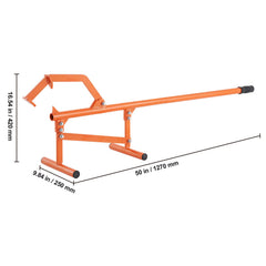 Timberjack, 46.5 in, Heavy Duty Steel Log Lifter, Log Roller with Adjustable Cant Hook, Logging Tools Log Jack for Logs Ups to 15" Dia, Timber Jack for Rolling Cutting Lifting Logs