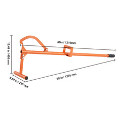 Timberjack, 46.5 in, 4 in 1 Heavy Duty Steel Log Lifter, Multifunctional Log Roller Adjustable Cant Hook, Logging Tools Log Jack, Forestry Multitool for Rolling Cutting Lifting Logs