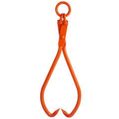 Log Skidding Tongs, 81.3cm 2 Claw Log Lifting Tongs, Heavy Duty Steel Lumber Skidding Tongs, 700 kg Loading Capacity, Log Lifting, Handling, Dragging & Carrying Tool