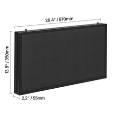 27x14in Programmable LED Sign Digital Scrolling Display Board P5 Fullcolor
