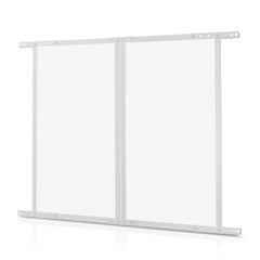 RV Screen Door Protector, 800 x 723.9 mm Door Grille, Easy to Install and Disassemble, Reinforced Breathable Protective Mesh, Aluminum Alloy Camper RV Entry Protector for Pet Protection, White