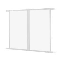 RV Screen Door Protector, 800 x 723.9 mm Door Grille, Easy to Install and Disassemble, Reinforced Breathable Protective Mesh, Aluminum Alloy Camper RV Entry Protector for Pet Protection, White