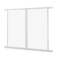 RV Screen Door Protector, 800 x 723.9 mm Door Grille, Easy to Install and Disassemble, Reinforced Breathable Protective Mesh, Aluminum Alloy Camper RV Entry Protector for Pet Protection, White