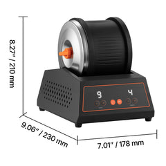 Rock Tumbler Kit, 4lbs Rock Polishing Kit, 4 Speed Settings 9-Day Polishing Timer Stone Polishing Kit, Belt-Free Rock Polisher with Adapter & Overload Protection, Rock Polisher for Adults Kids