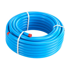 Air Compressor Line Kit, 100FT x 3/4", HDPE-Aluminum Compressed Air Piping System, Leak-Proof, Pressure-Resistant & Easy-to-Install, Compressed Air Line Tubing Kit for Garages Workshops, Blue