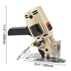 Fabric Cutter, 250W Electric Rotary Fabric Cutting Machine, 1.1" Cutting Thickness, Octagonal Knife, with Replacement Blade and Sharpening Stones, for Multi-Layer Cloth Fabric Leather