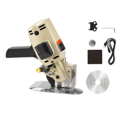 Fabric Cutter, 250W Electric Rotary Fabric Cutting Machine, 1.1" Cutting Thickness, Octagonal Knife, with Replacement Blade and Sharpening Stones, for Multi-Layer Cloth Fabric Leather
