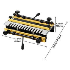 Dovetail Jig, 310 mm Width, Dove Tailing Router Jigs with Router Bit & 1/2” Template, Precise Alignment Dove Tail Jig, Mortise and Tenon Jig Woodworking Tools for Furniture & Wood Cabinet Making