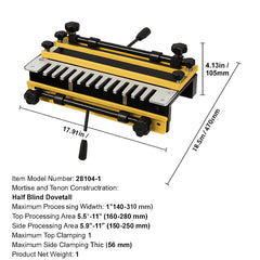 Dovetail Jig, 310 mm Width, Dove Tailing Router Jigs with Router Bit & 1/2” Template, Precise Alignment Dove Tail Jig, Mortise and Tenon Jig Woodworking Tools for Furniture & Wood Cabinet Making