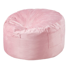 91 cm Round Bean Bag Chair with Removable Cover & Dutch Velvet Pink