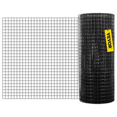 Hardware Cloth, 24\" x50\' & 1\"x1\" Mesh Size, Galvanized Steel Vinyl Coated 16 Gauge Welded Wire with A Cutting Plier & A Pair of Fabric Gloves, for Garden Fencing