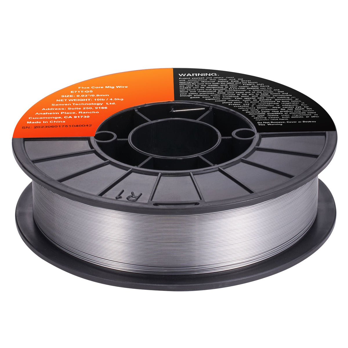Flux Core Welding Wire, E71T-GS 0.030-inch 10LBS, Gasless Mild Steel MIG Welding Wire with Low Splatter for All Position Arc Welding and Outdoor Use