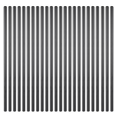 Staircase Balusters 51 Pack, 660 mm Aluminum Stair Balusters, 19 mm Water-Proof Round Metal Spindle Railing, Hollow Deck Railing with Rail Caps & Screws for Stairs, Porch, Patio, Fence, Black