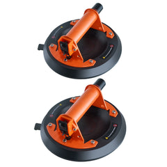 Glass Suction Cup, 203 mm 2 Pack 278 kg Capacity, Vacuum Suction Cup with ABS Handle and Carry Box, Heavy Duty Industrial Suction Cup Lifter Tool for Glass, Granite, Tile, Metal, Wood Lifting